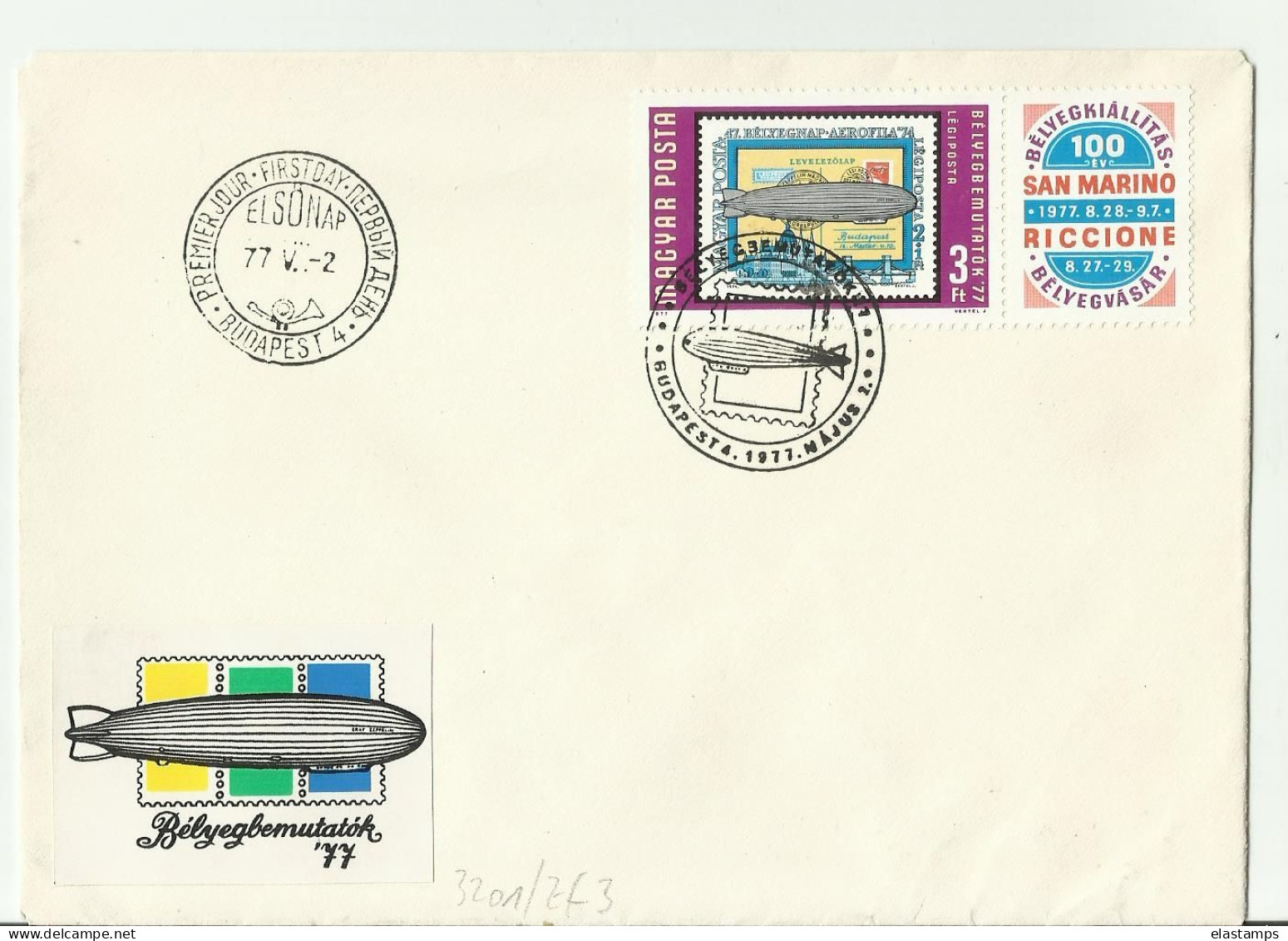 ZEPPELIN UNGARY FDC1978 - FDC