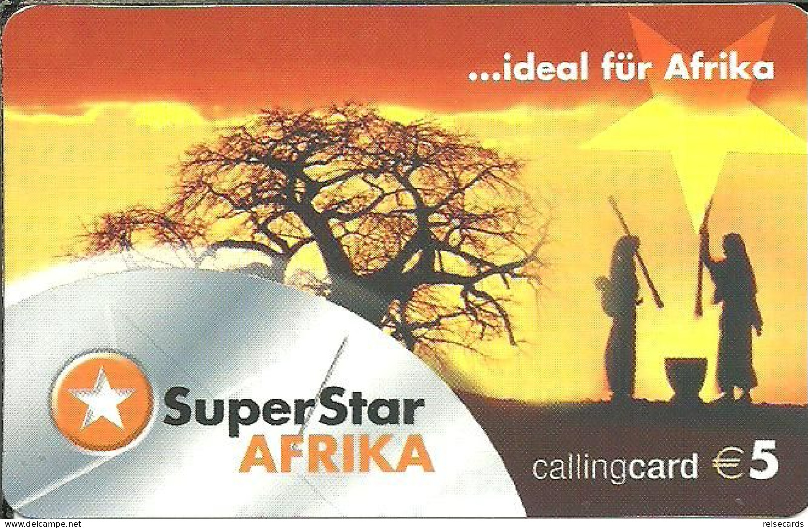 Germany: Prepaid SuperStar Afrika. Mint - GSM, Voorafbetaald & Herlaadbare Kaarten