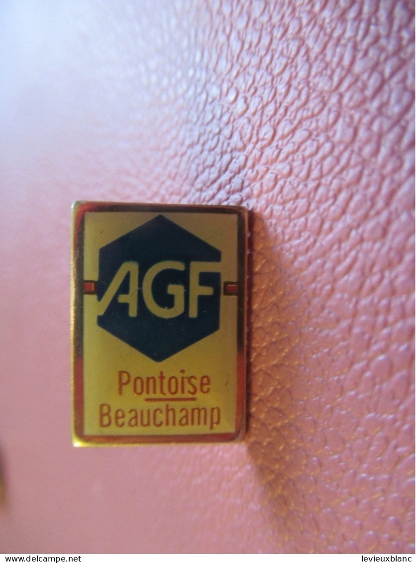 France/ "AGF Pontoise-Beauchamp" /Fabricant à Déterminer/ LOGO AGF /Vers 1980-1990      INS227 - Städte