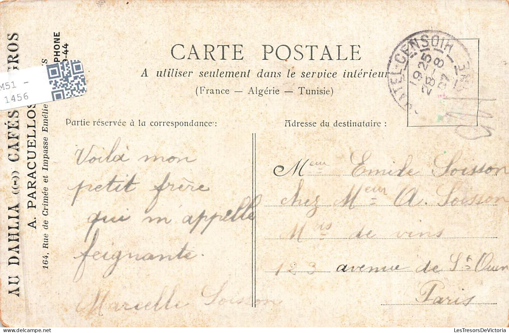 ENFANTS - Une Petite Fille Posant La Tête Sur Un Oreiller - Carte Postale Ancienne - Portretten