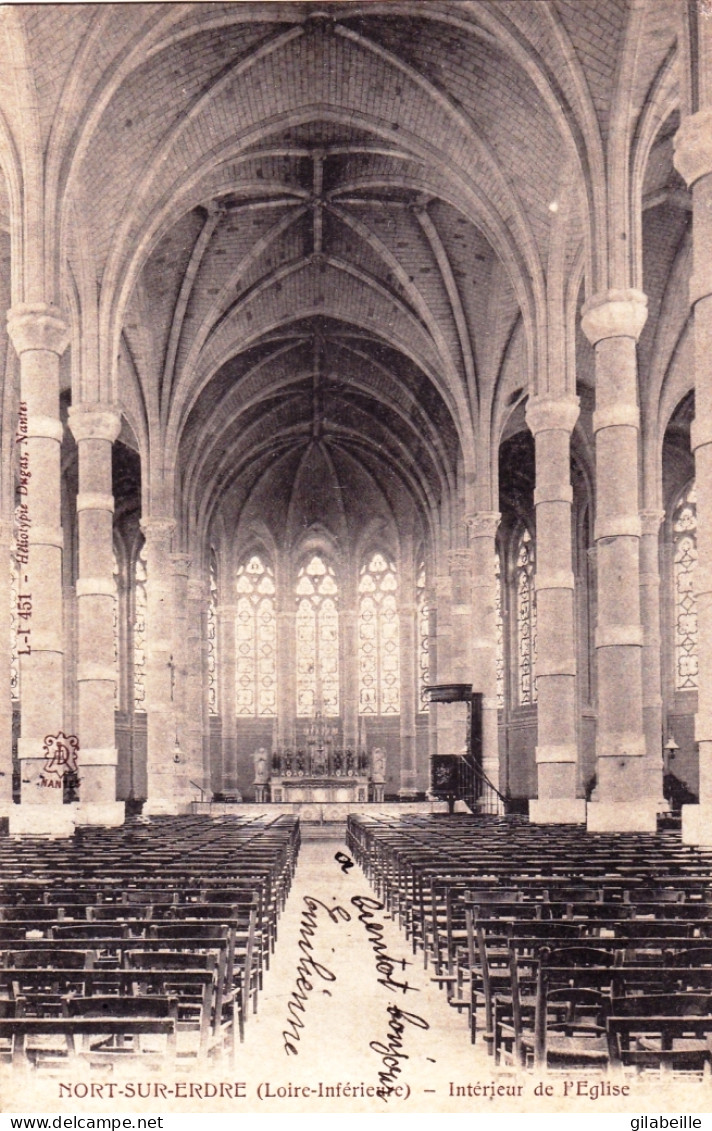 44 - Loire Atlantique -  NORT Sur ERDRE - Interieur De L Eglise - Nort Sur Erdre