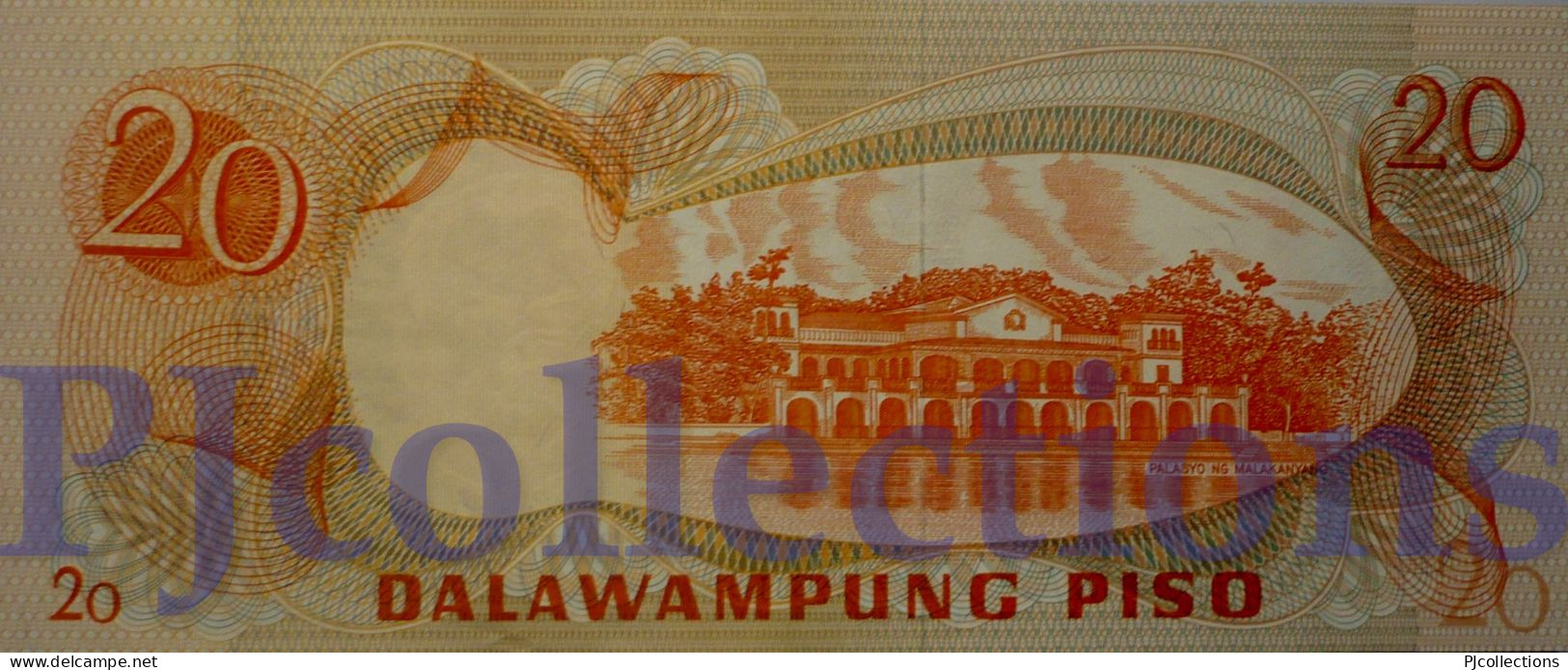 PHILIPPINES 20 PESOS 1978 PICK 162a AU- - Filippijnen