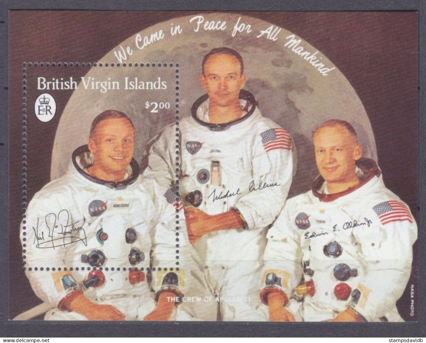 1989 British Virgin Islands 661/B56 20 Years Of Apollo 11 Moon Landing 12,00 € - Südamerika