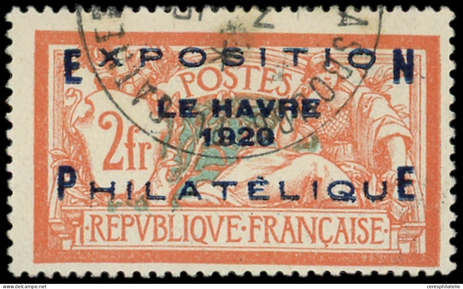 EMISSIONS DU XXe SIECLE - 257A  Expo Le Havre, 2f. Orange Et Vert-bleu, Obl., TB - Used Stamps