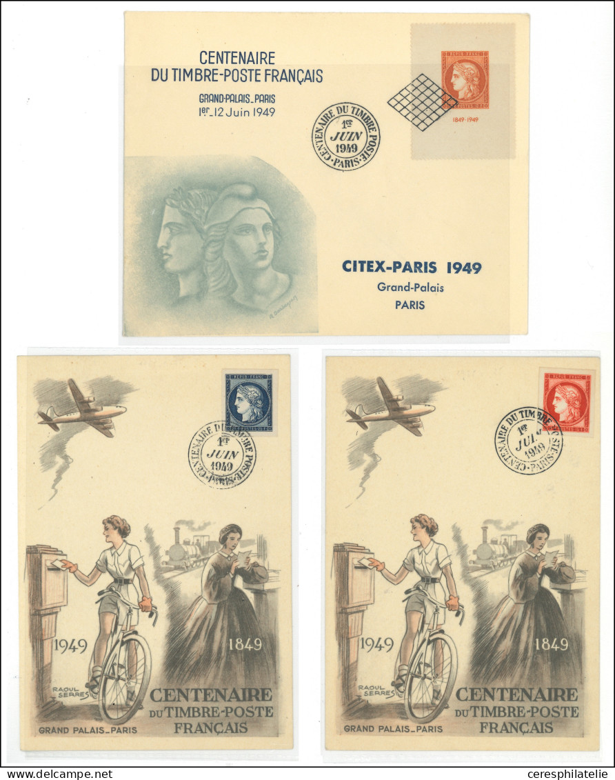 EMISSIONS DU XXe SIECLE - F830  Bande Citex En FEUILLE De 10 **, N°830/33 S. 4 CM, N°830/31 Et 841 S. 3 Env. De L'Expo, - Used Stamps