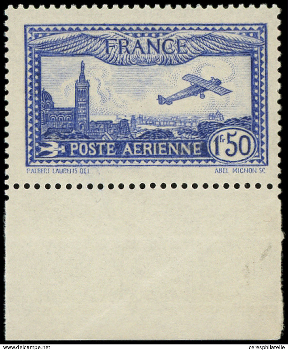 ** POSTE AERIENNE - 6b  Vue De Marseille, 1f.50 OUTREMER VIF, Bdf, TB. C - 1927-1959 Nuevos