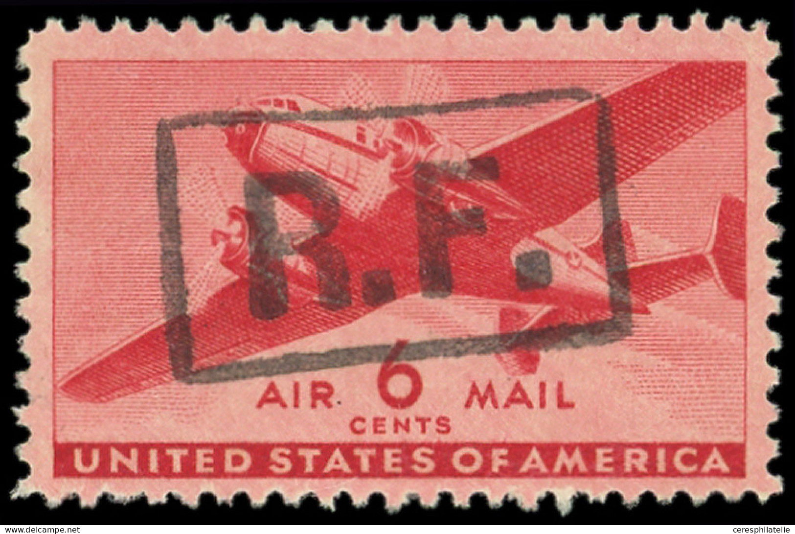 (*) Poste Aérienne Militaire -  30 : 6c. Rouge, Surch. MARSEILLE, TB, Signé Mayer - Correo Aéreo Militar