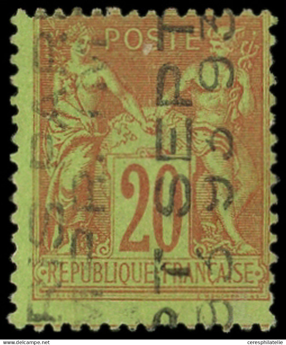 (*) PREOBLITERES - 18  Sage, 20c. Brique Sur Vert, SEPT 93, Sans Quantième, TB - 1893-1947