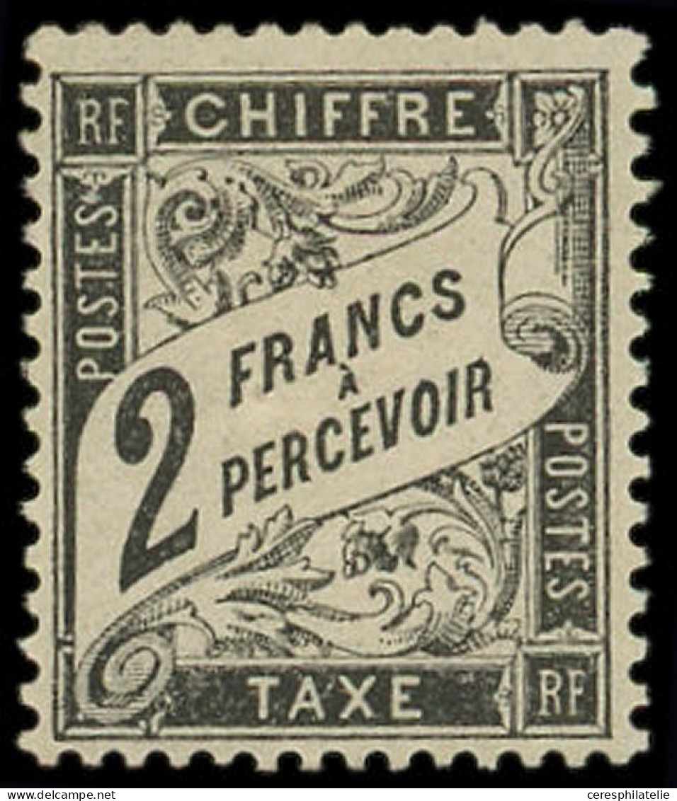 * TAXE - 23   2f. Noir, Frais Et TB. C - 1859-1959 Neufs