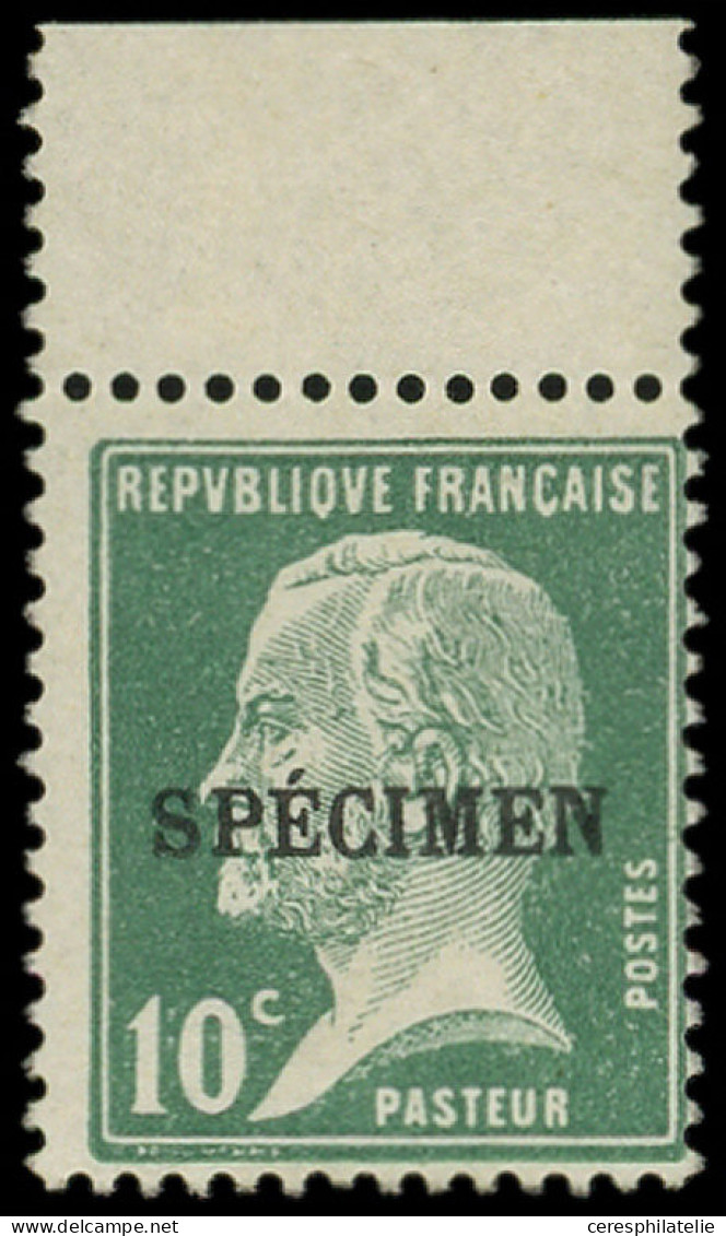 ** COURS D'INSTRUCTION - 170-CI 1  Pasteur, 10c. Vert, Surchargé SPECIMEN, Bdf, TB - Cours D'Instruction