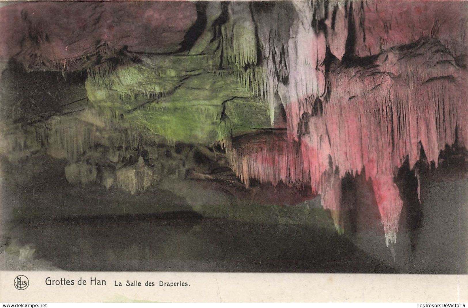 BELGIQUE - Vue De La Grottes De Han - La Salle Des Draperies - Vue Générale - De L'intérieure - Carte Postale Ancienne - Rochefort