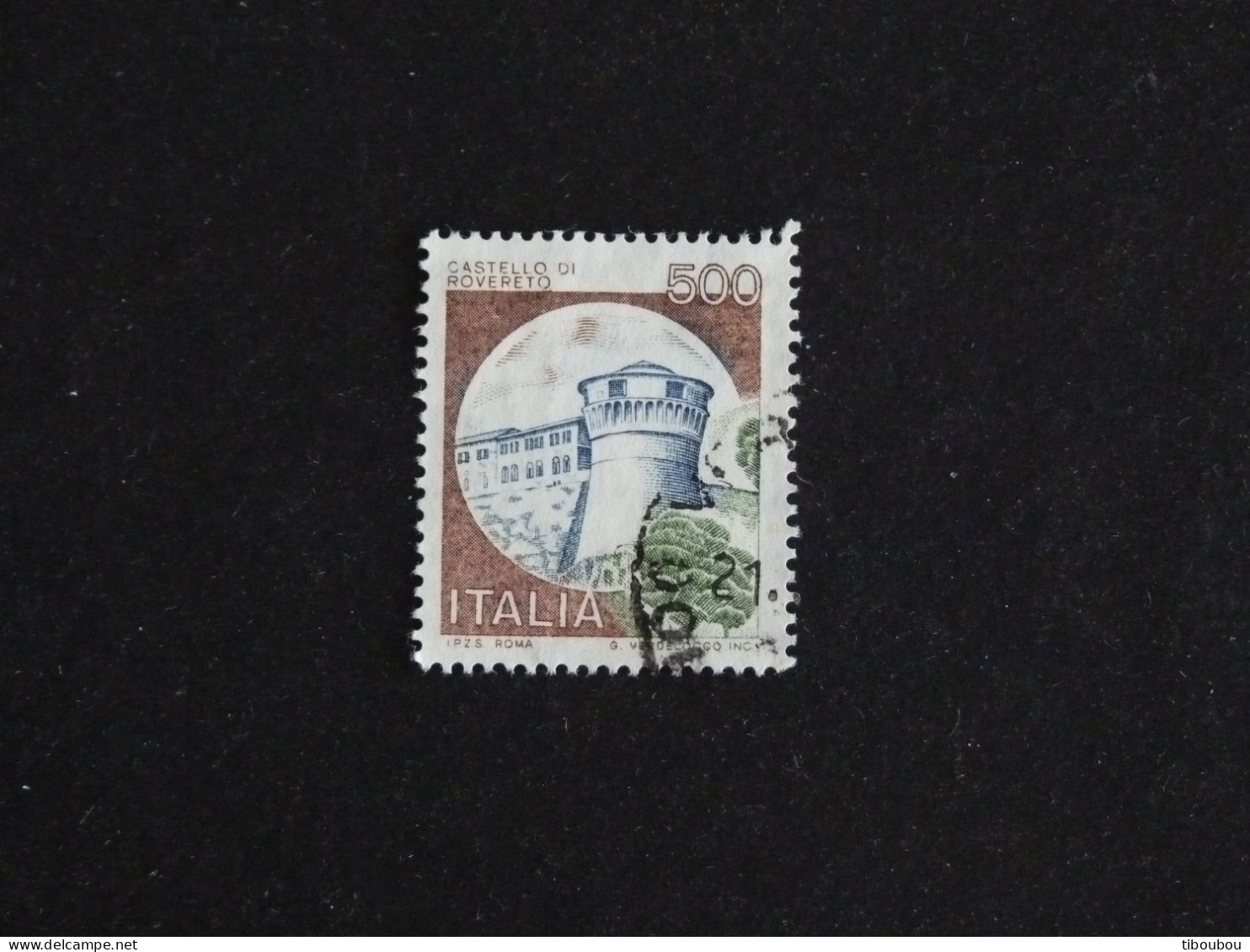 ITALIE ITALIA YT 1451 OBLITERE - CHATEAU DE ROVERETO TRENTE - 1971-80: Gebraucht