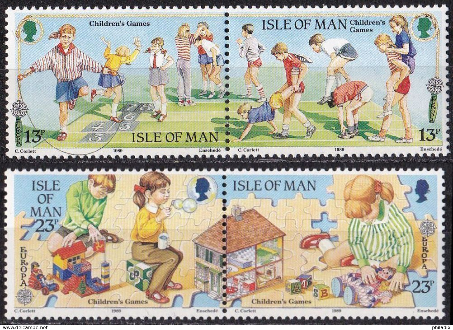 Insel Man Satz Von 1989 **/MNH (A5-6) - Isla De Man