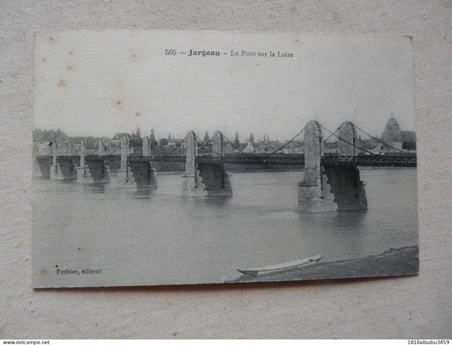 CPA 45 LOIRET - JARGEAU : Le Pont Sur La Loire - Jargeau