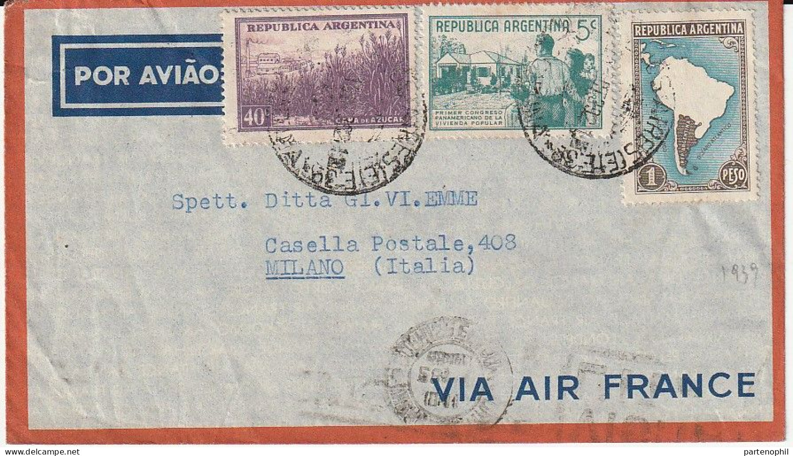 Republica Argentina Argentinien  -  Postgeschichte - Storia Postale - Histoire Postale - Covers & Documents