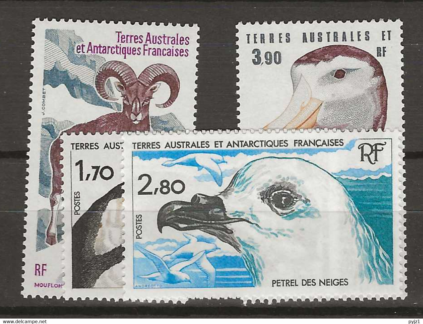 1985 MNH T.A.A.F. Mi 196-99 Postfris** - Unused Stamps