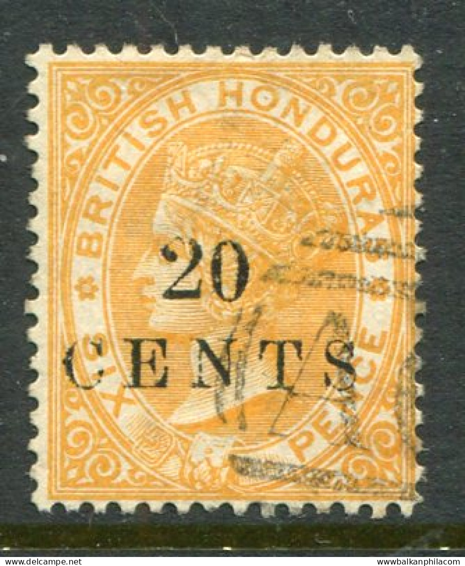 1888 British Honduras 20c On 6d Used Sg 29 - British Honduras (...-1970)