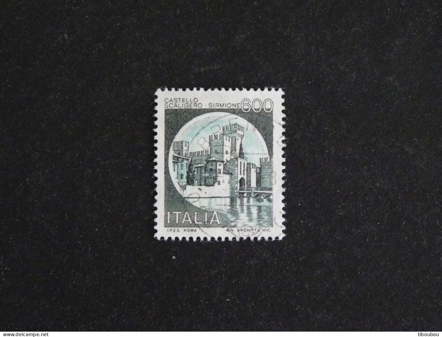 ITALIE ITALIA YT 1452 OBLITERE - CHATEAU DE SCALIGERO SIRMIONE BRESCIA - 1971-80: Used