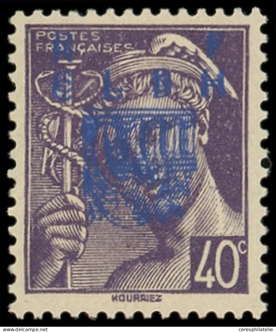 ** LA  LIBERATION - DECAZEVILLE 11b : 40c. Violet, DOUBLE Surcharge, TB - Liberación