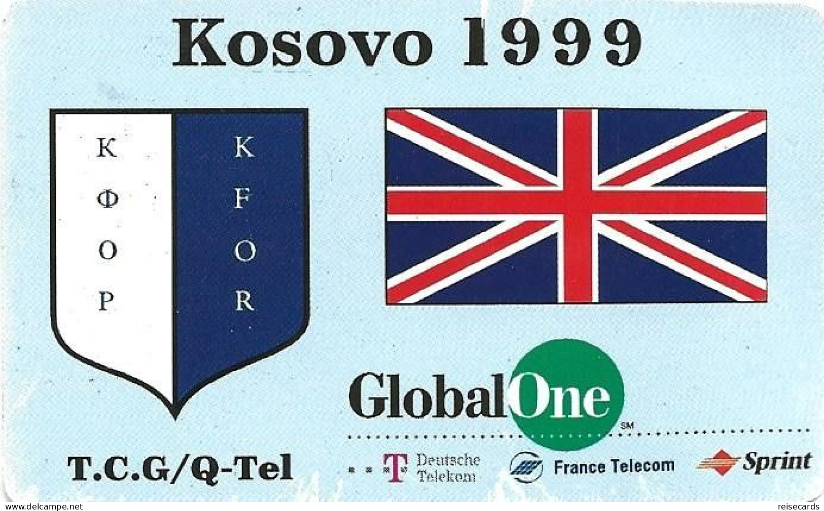 Germany: Prepaid GlobalOne - Kosovo 1999 - [2] Prepaid