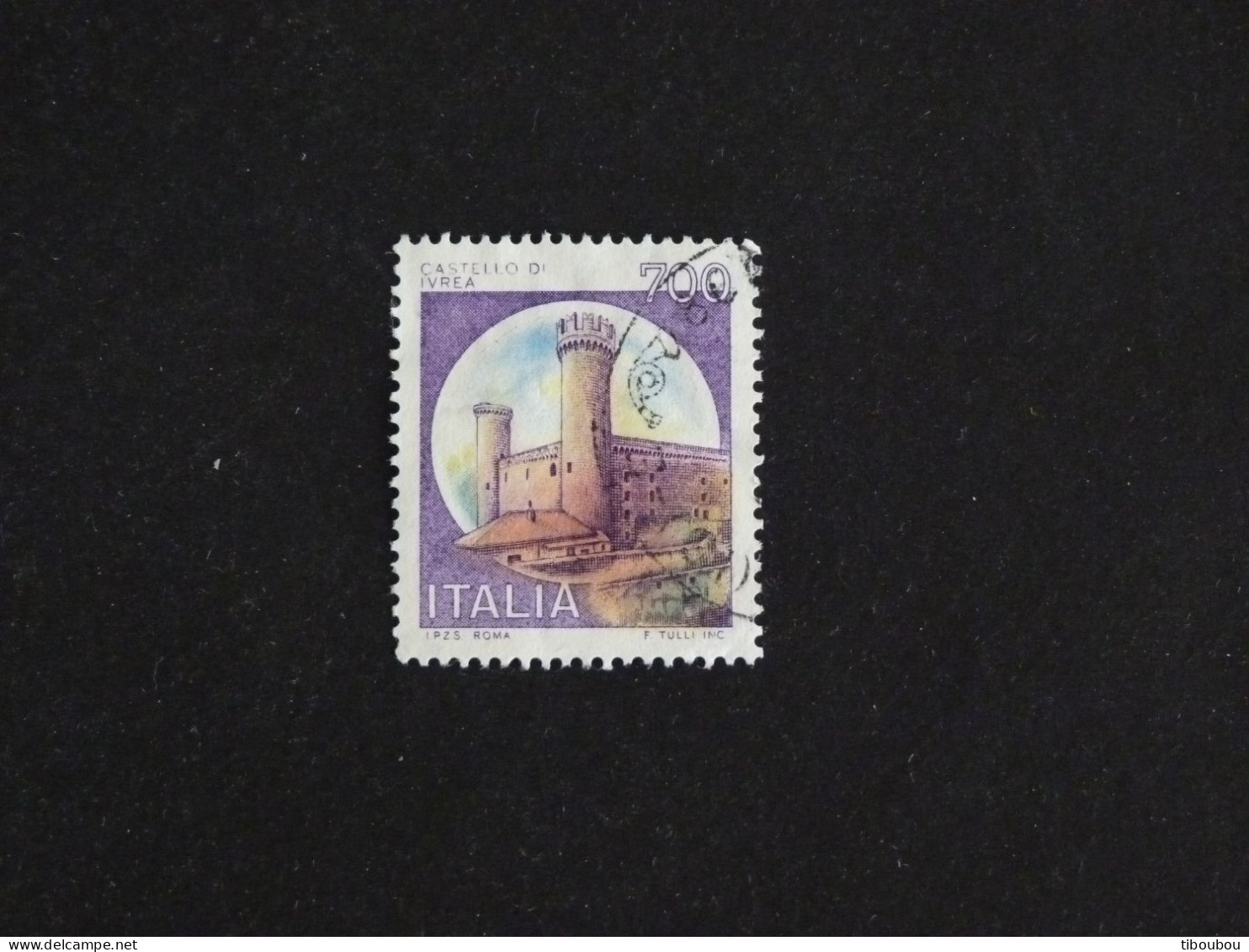 ITALIE ITALIA YT 1453 OBLITERE - CHATEAU DE IVREA TURIN - 1971-80: Usati