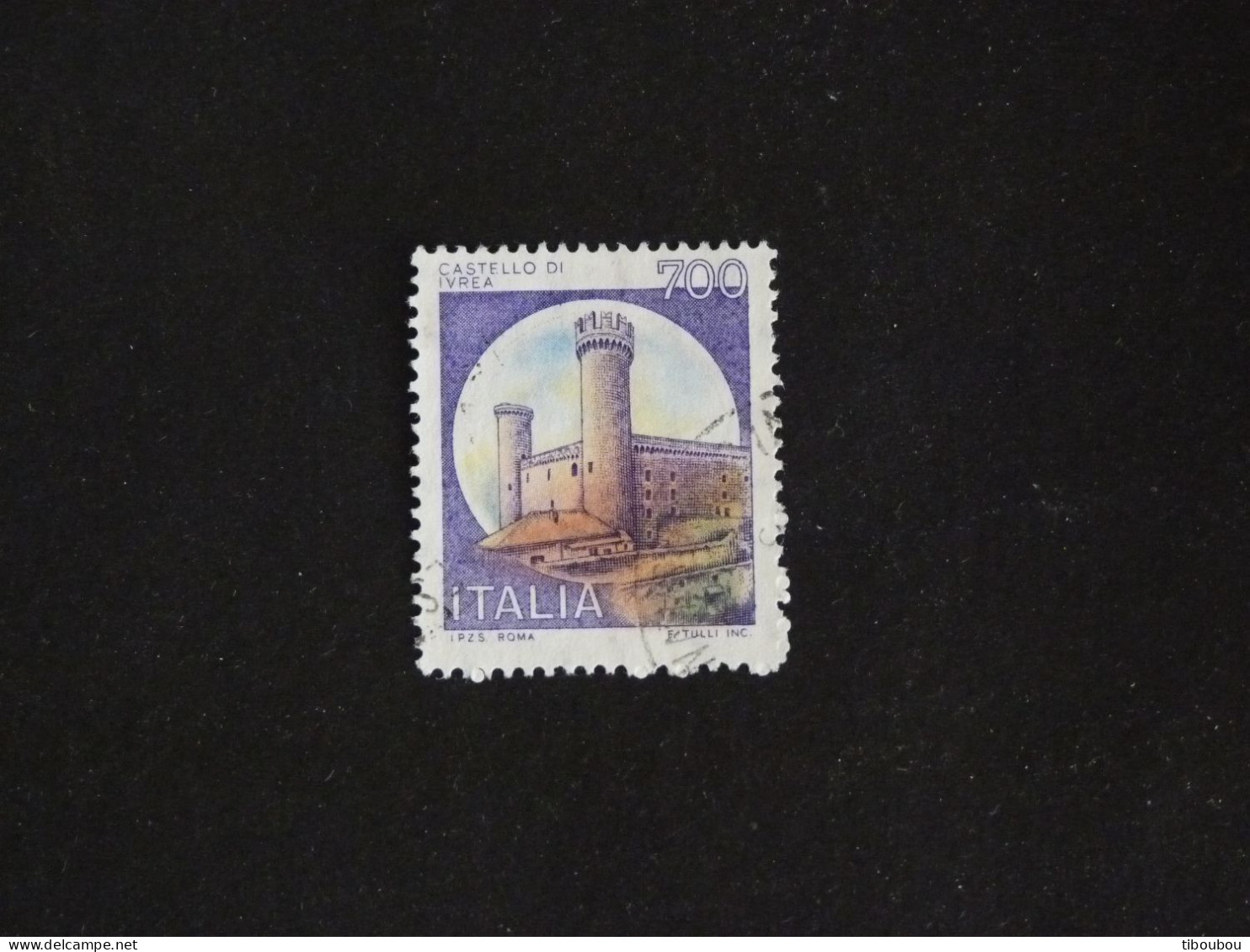 ITALIE ITALIA YT 1453 OBLITERE - CHATEAU DE IVREA TURIN - 1971-80: Used