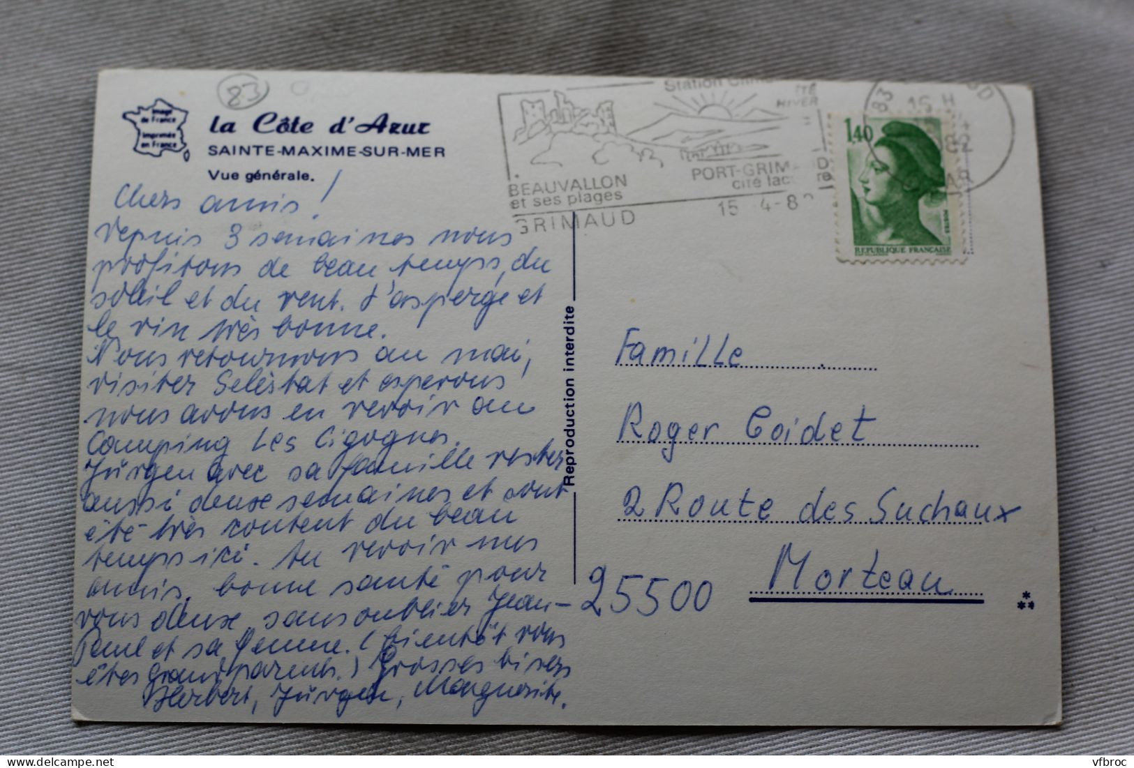 N286, Cpm 1982, Sainte Maxime, Vue Générale, Var 83 - Sainte-Maxime