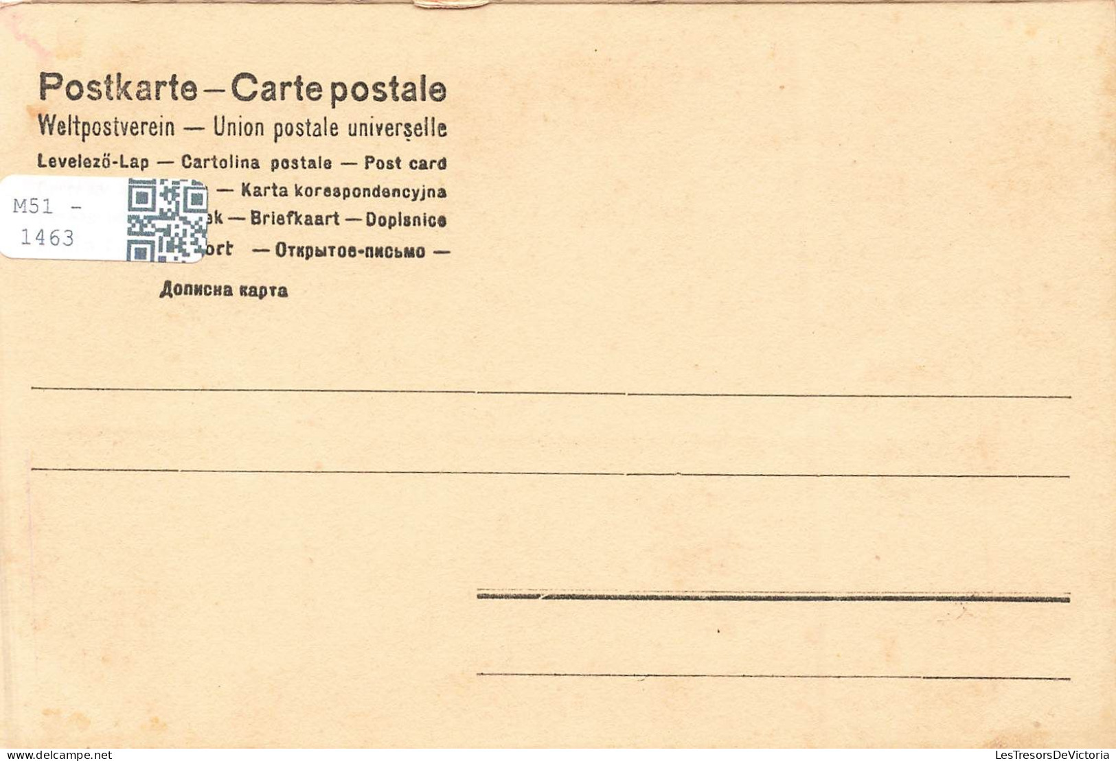 COUPLES - Un Couple Sous Un Cerisier - Carte Postale Ancienne - Coppie