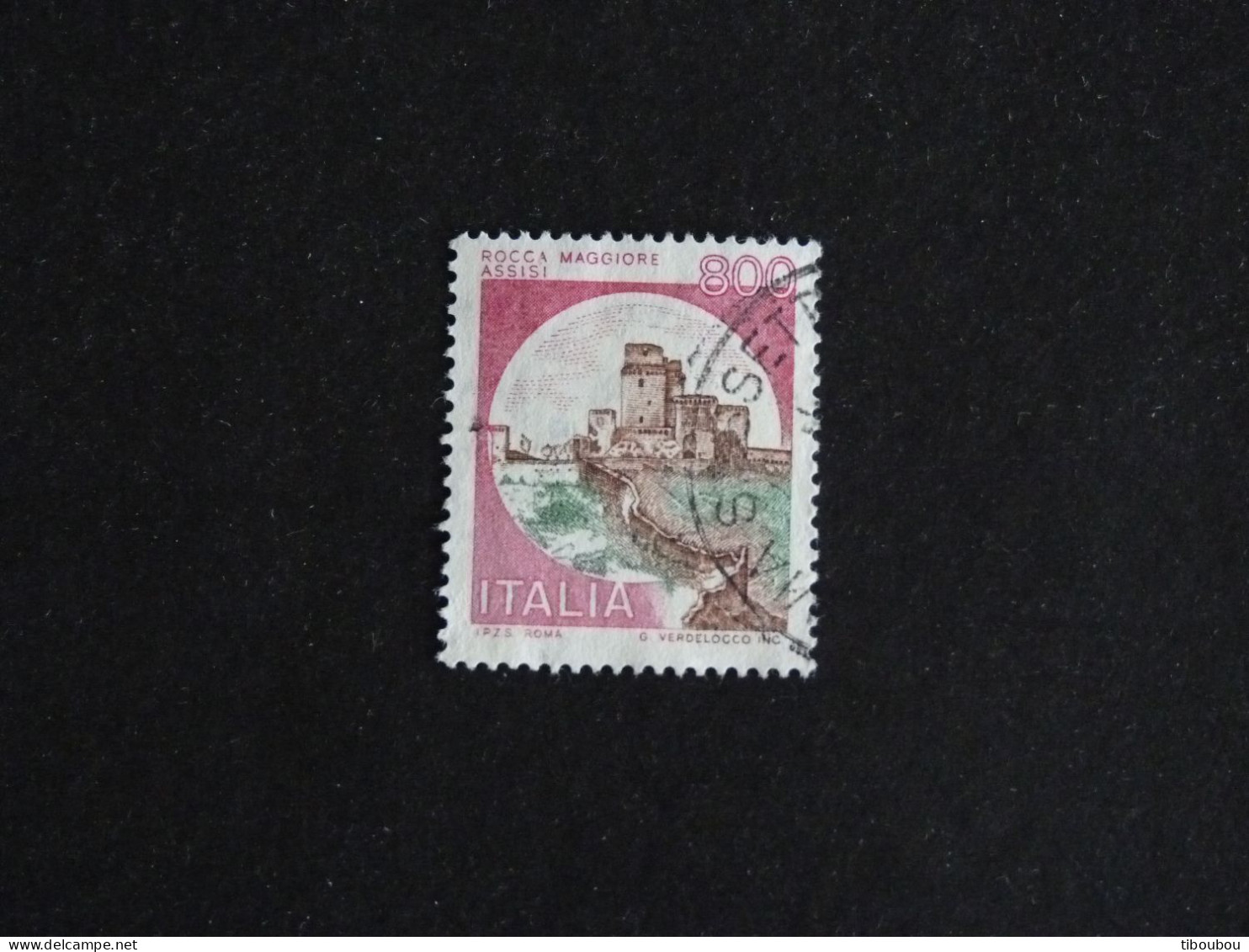 ITALIE ITALIA YT 1454 OBLITERE - FORTERESSE MAGGIORE ASSISE PEROUSE - 1971-80: Afgestempeld