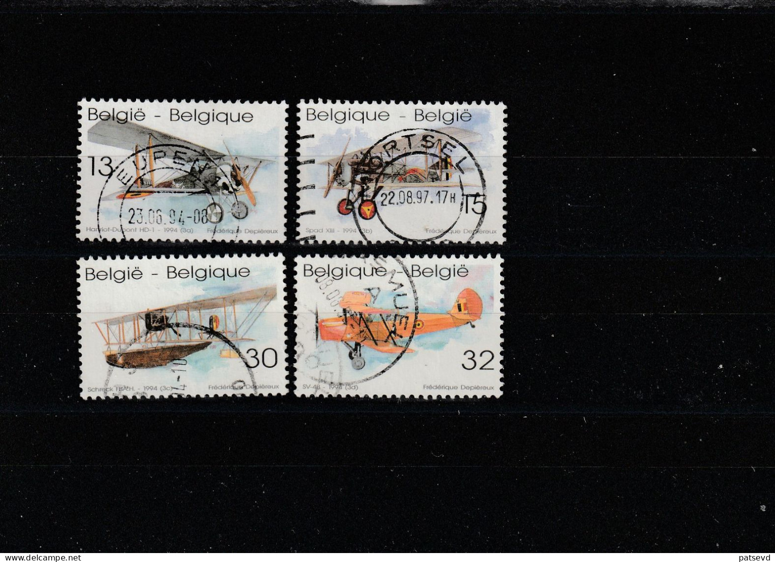 2543/2546 Avions Anciens/Oude Vliegtuigen Oblit/gestp - Used Stamps