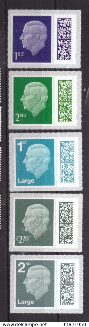 GRANDE BRETAGNE - 2023 - George III -  Série De 5 Timbres Neufs ** / MNH - Adhésifs - - Neufs