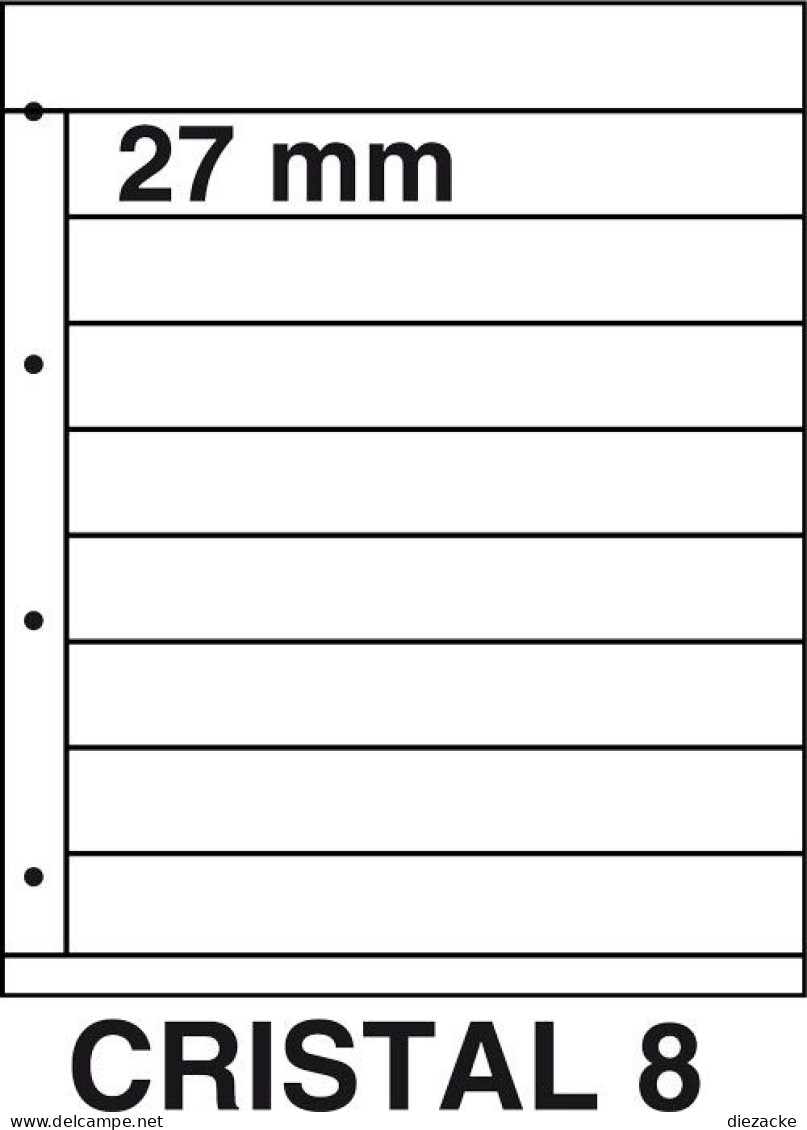 DAVO Kosmos Einsteckblatt Cristal 8, 5er Pack DV29768 Neu ( - Other & Unclassified