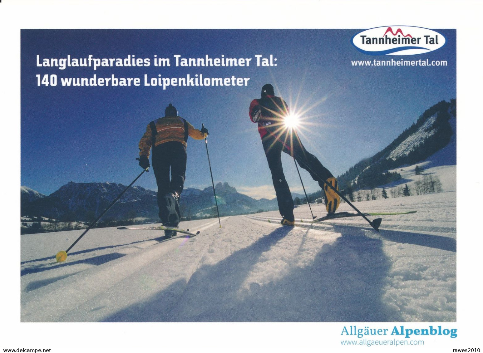 AK Österreich Tannheim Tannheimer Tal Winter Skilanglauf Skiloipe - Tannheim