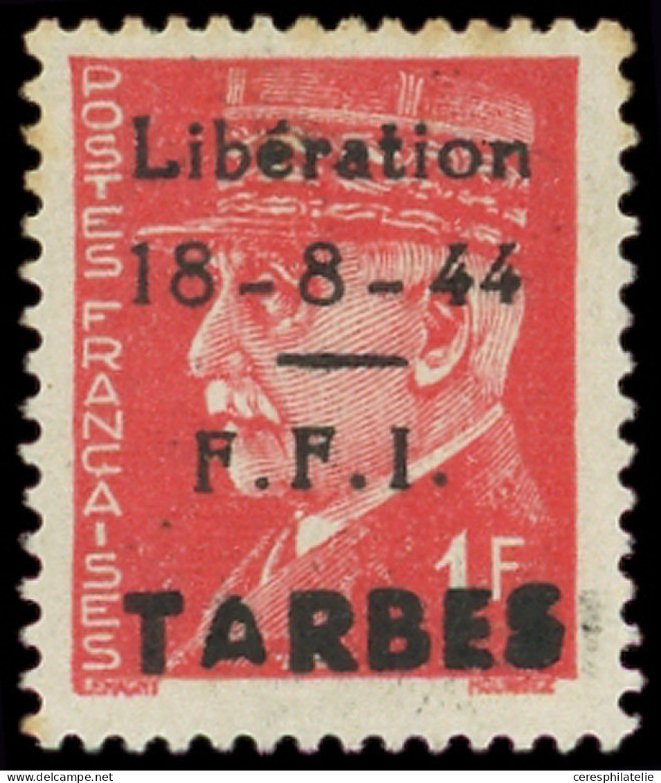 * LA  LIBERATION - TARBES 1 : 1f. Rouge, Rousseurs, Sinon RR Et TB - Libération