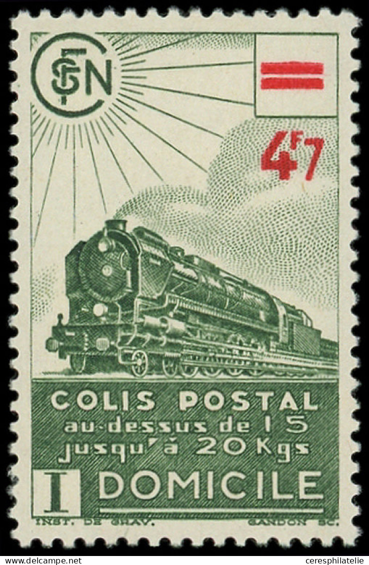 ** COLIS POSTAUX  (N° Et Cote Maury) - 199A  4f7 Vert, ERREUR, TB, Yvert N°206A - Nuevos