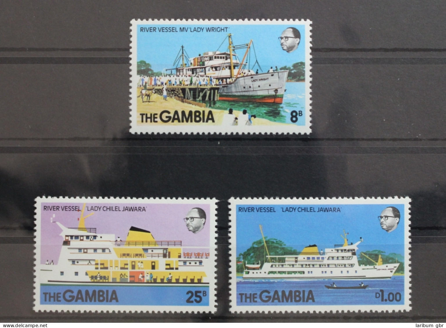 Gambia 378-380 Postfrisch Schiffe #ST404 - Gambia (1965-...)