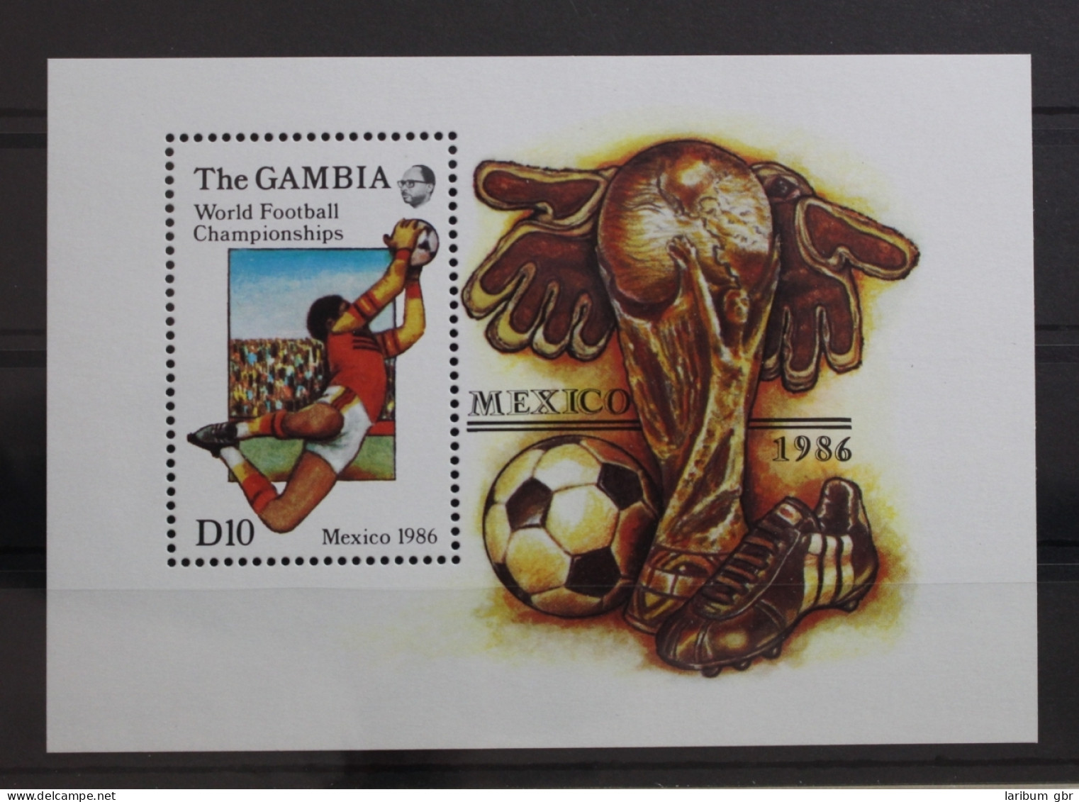 Gambia Block 22 Mit 625 Postfrisch Fußball WM 1986 #ST446 - Gambie (1965-...)