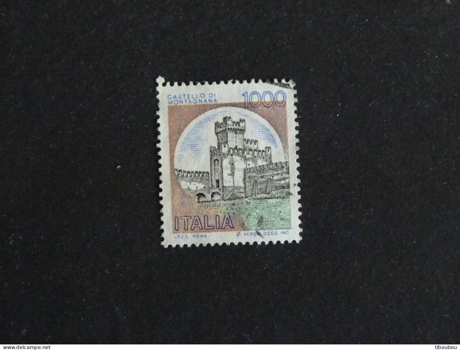 ITALIE ITALIA YT 1456 OBLITERE - CHATEAU DE MONTAGNANA PADOUE - 1971-80: Afgestempeld