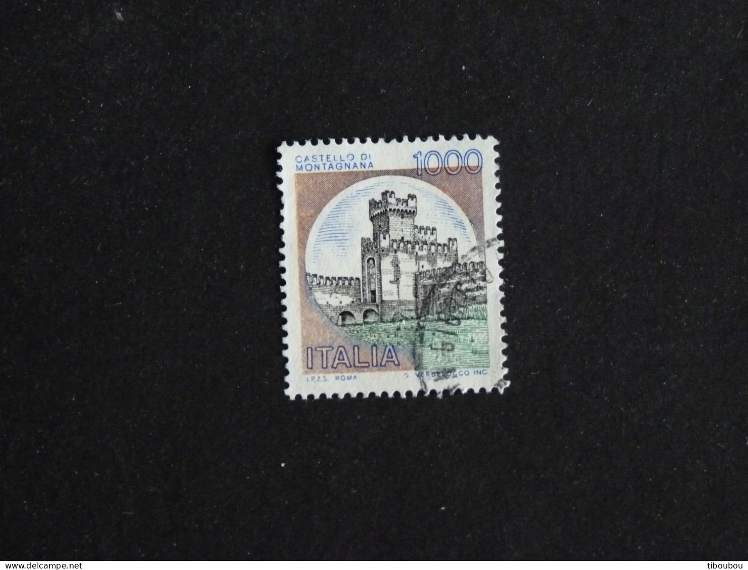 ITALIE ITALIA YT 1456 OBLITERE - CHATEAU DE MONTAGNANA PADOUE - 1971-80: Usados