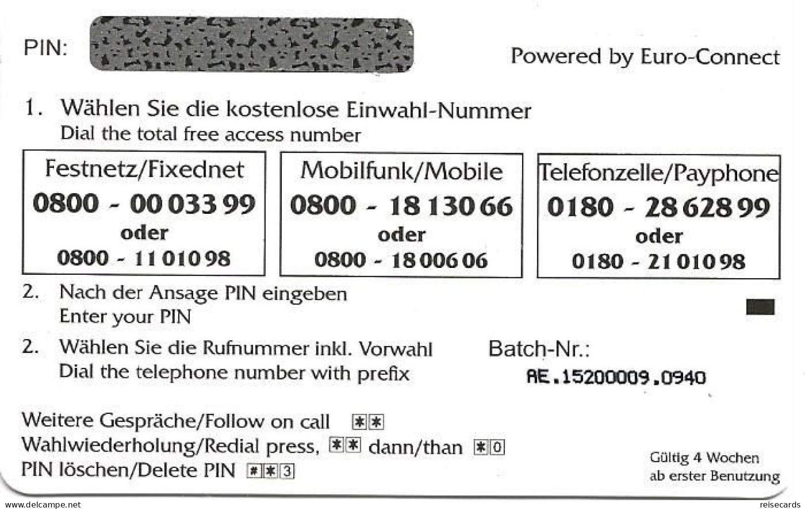 Germany: Prepaid Best Line. Mint - [2] Prepaid