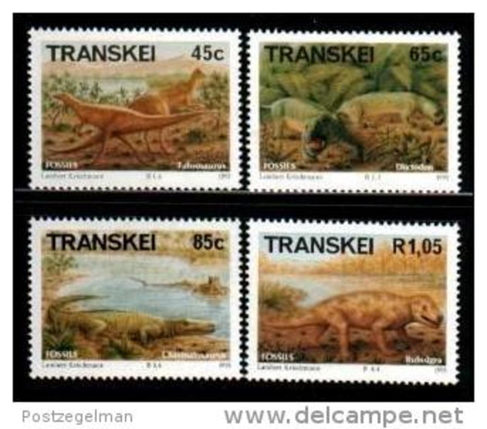 TRANSKEI, 1993,  MNH Stamp(s), Fossils   Nr(s)  303-306 - Transkei