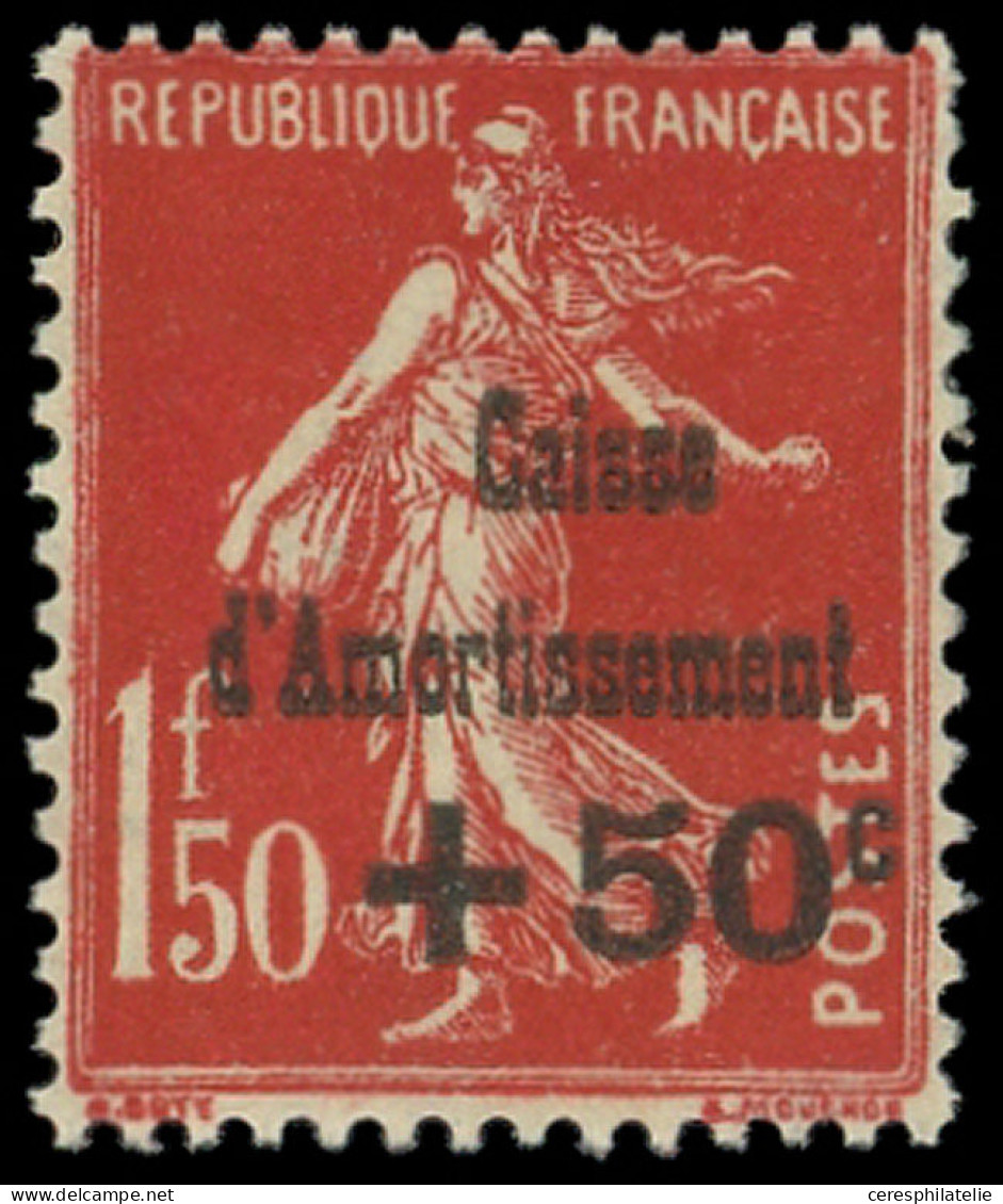 * VARIETES - 277a  5ème Série Amortissement, +50c. S. 1f.50, C AU DESSUS Du T D'Amortissement, TB - Unused Stamps