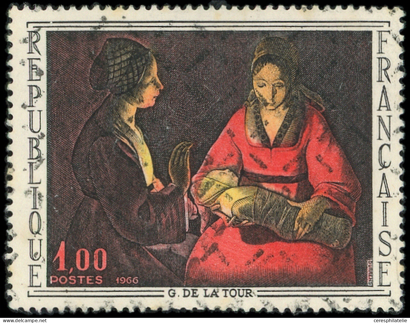 VARIETES - 1479   De La Tour, ANNULATION Hexagonale Des Rebuts, TB - Used Stamps