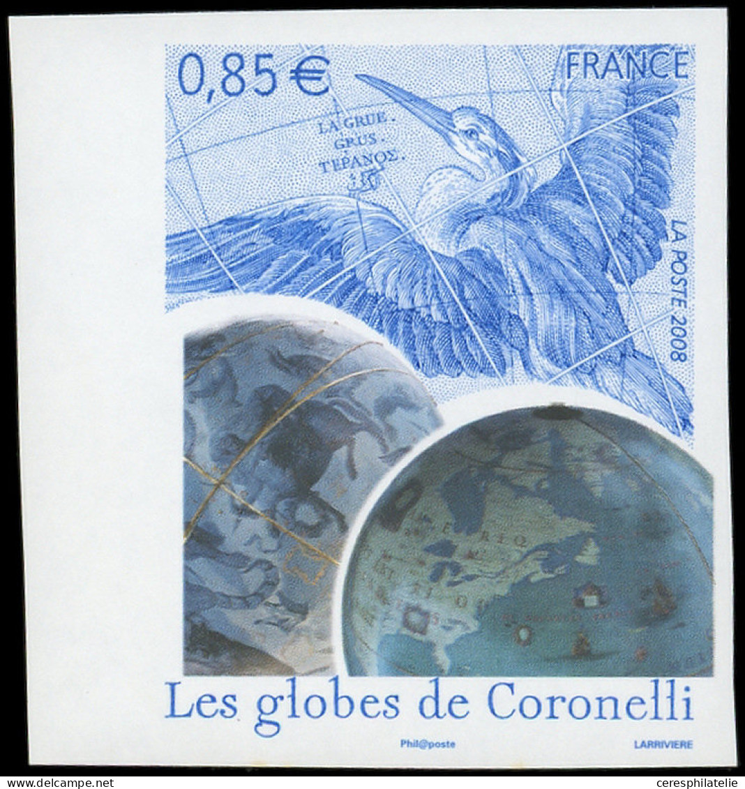 ** VARIETES - 4144   Globes De Coronelli, NON DENTELE Bdf, TB - Neufs