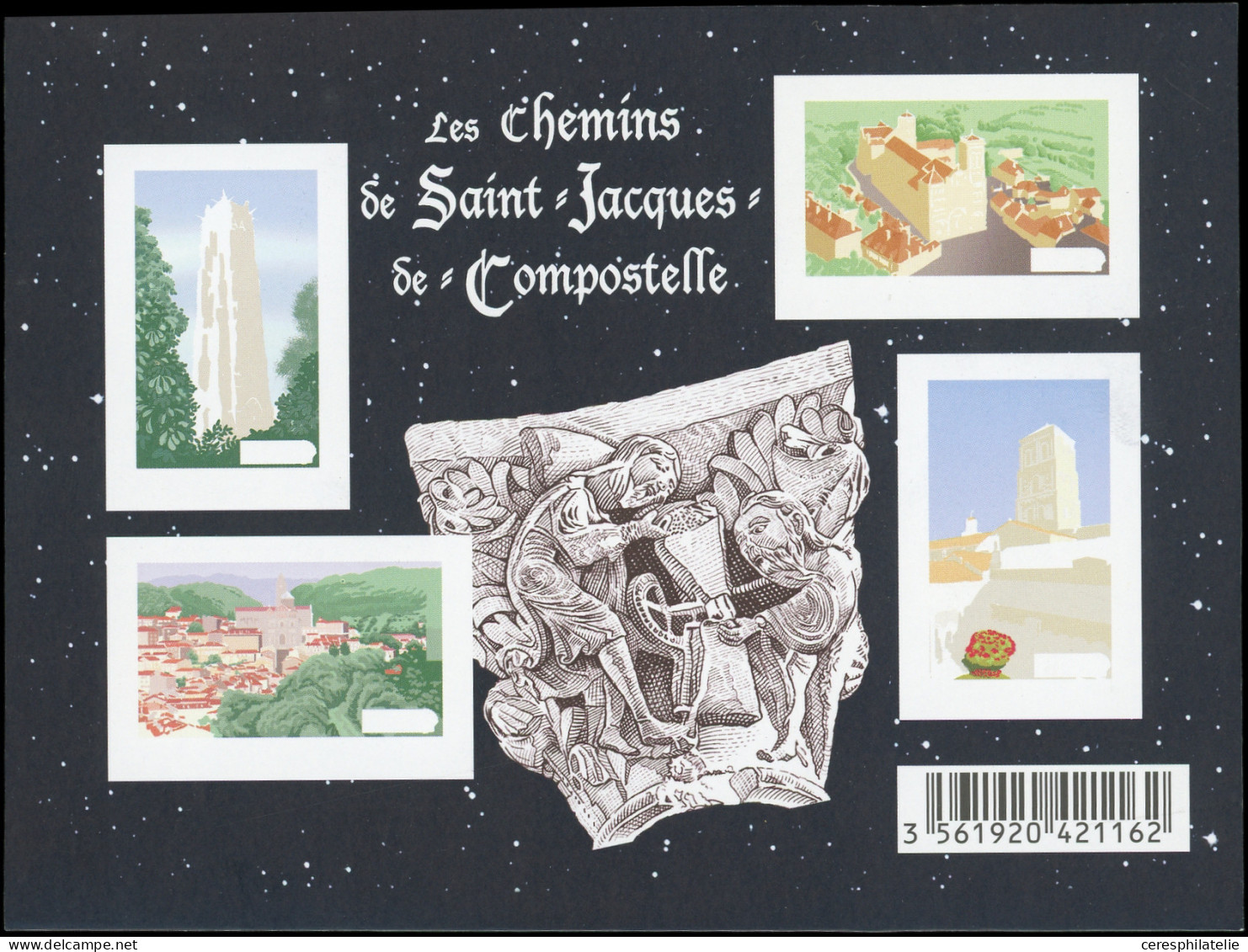 ** VARIETES - F4641a St Jacques De Compostelle, NON DENTELE Sans La Taille Douce, SANS PHOSPHO, TB - Neufs