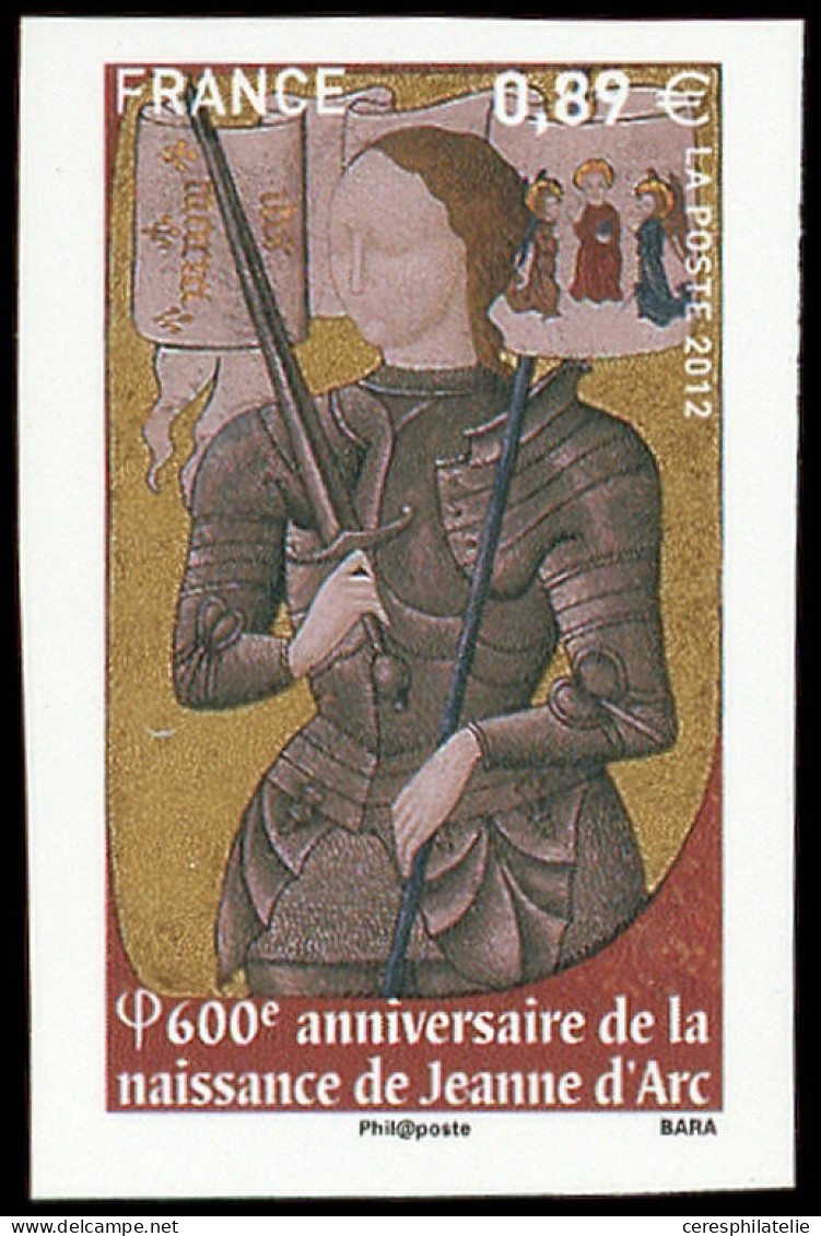 ** VARIETES - 4654   Jeanne D'Arc, Faciale 0,89, NON EMIS, NON DENTELE, TB - Unused Stamps