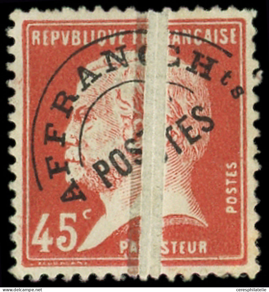 (*) VARIETES - Préo 67    45c. Rouge, PLI ACCORDEON, TB - Autres & Non Classés