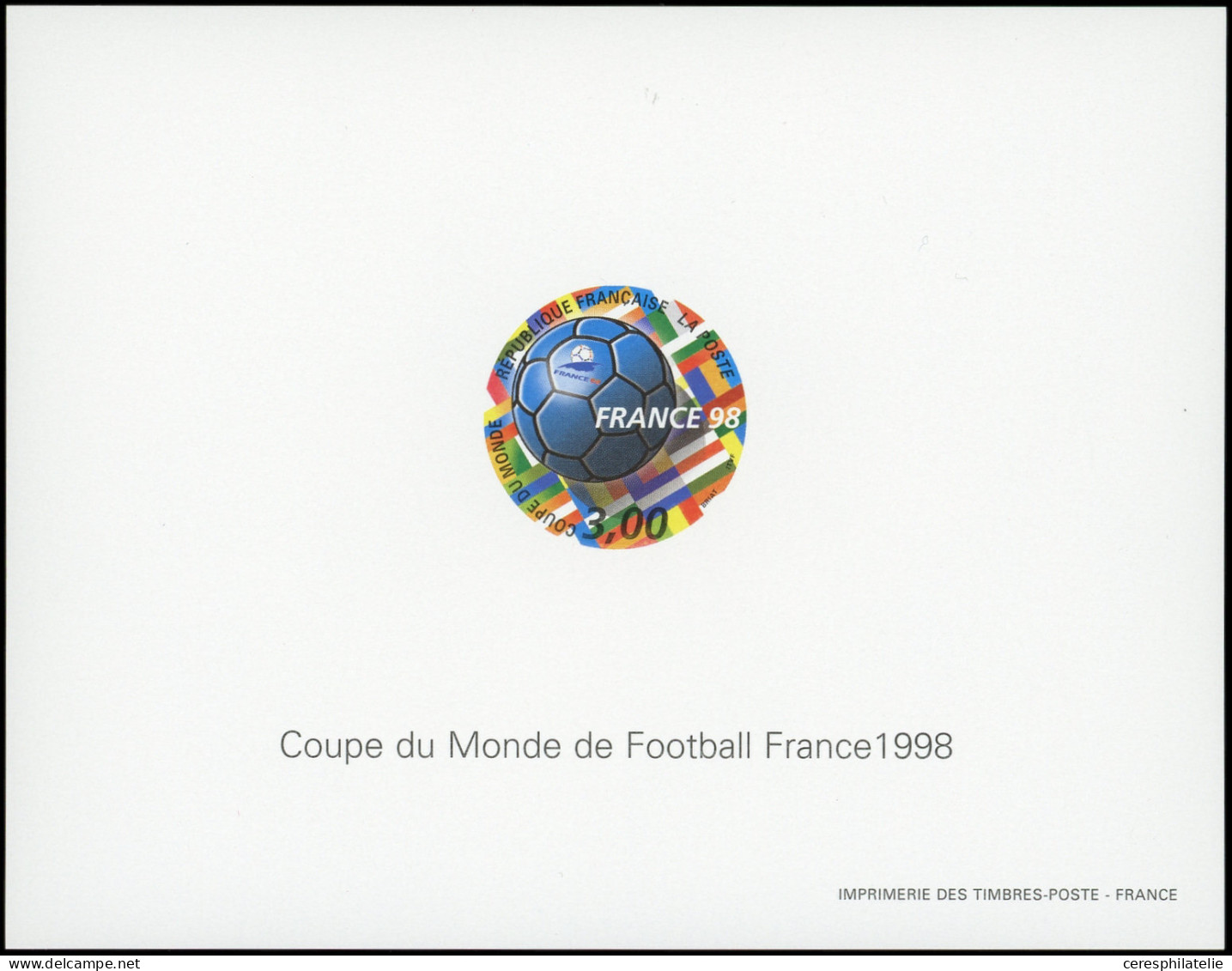 ** EPREUVES DE LUXE - 3139   Coupe Du Monde De Football, FG ND, TB - Luxeproeven
