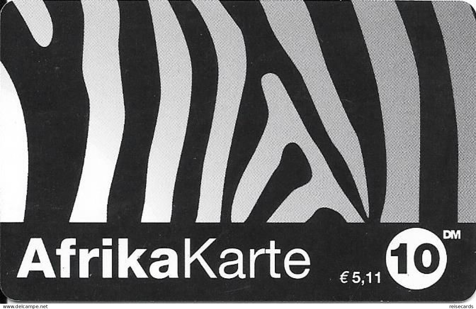 Germany: Prepaid Afrika Karte "Zebra" - [2] Prepaid