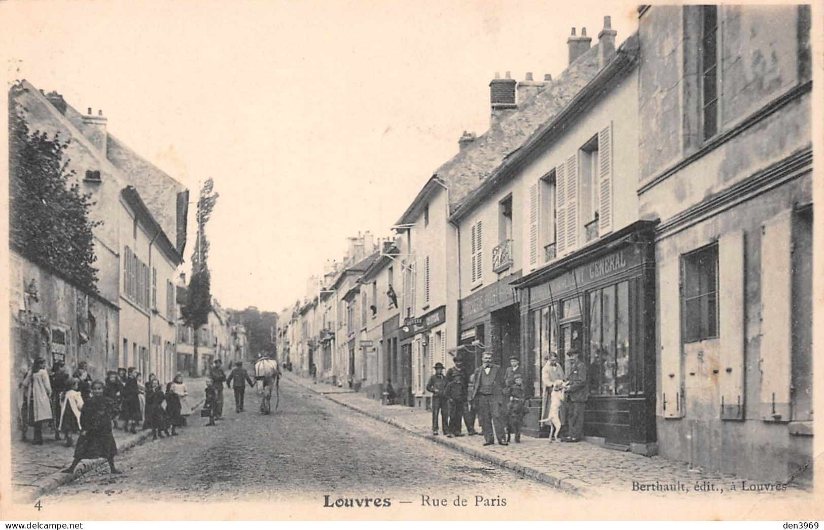 LOUVRES (Val-d'Oise) - Rue De Paris - Précurseur - Louvres